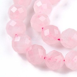 Natural Madagascar Rose Quartz Beads Strands&nbsp;G-S345-8mm-34