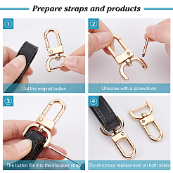 6 Sets 3 Colors Alloy Swivel Lobster Claw Clasps&nbsp;FIND-PH0003-90