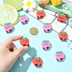 10Pcs 2 Colors Silicone Focal Beads&nbsp;SIL-YW0001-93