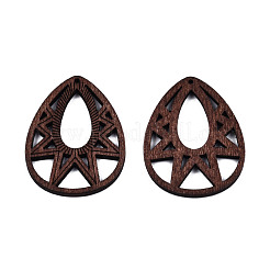 Spray Painted Wooden Pendants&nbsp;WOOD-N006-192
