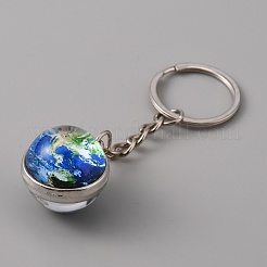 Platinum Tone Alloy Keychain&nbsp;KEYC-WH0029-61H