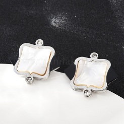 304 Stainless Steel Rhinestone Stud Earrings&nbsp;EJEW-Z089-05P