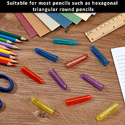 12 Sets Plastic Pencil Cap&nbsp;DIY-FH0008-02