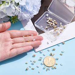 120Pcs 6 Styles Brass Cord Ends&nbsp;KK-CN0003-45