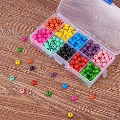 Dyed Eco-Friendly Wood Beads Sets&nbsp;WOOD-PH0003-01