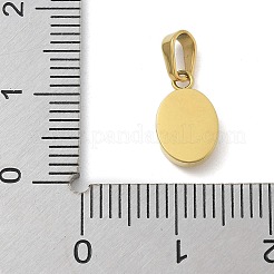 Ion Plating(IP) 304 Stainless Steel Micro Pave Cubic Zirconia Pendants&nbsp;STAS-Z107-02G-02