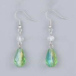 Electroplate Glass Dangle Earrings&nbsp;EJEW-JE03176