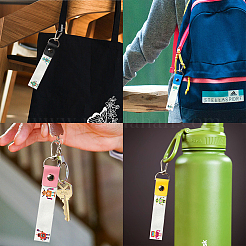 PU Leather & Cotton Name Marker Keychain&nbsp;AJEW-WH0514-018