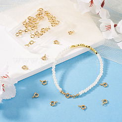 40Pcs Brass Spring Ring Clasps&nbsp;KK-TA0008-85G-01