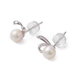 Natural Pearl Ear Studs&nbsp;EJEW-P286-39P