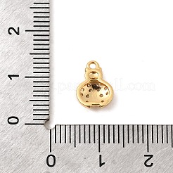 Brass Micro Pave Cubic Zirconia Charms&nbsp;KK-C117-11G