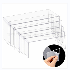 5Pcs 5 Styles U-shape Acrylic Shoes Display Stand Risesrs&nbsp;ODIS-WR0001-01