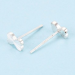 925 Sterling Silver Bowknot Stud Earrings&nbsp;STER-N017-15S