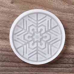 DIY Christmas Snowflake Pattern Cup Mat Silicone Molds&nbsp;DIY-E055-17