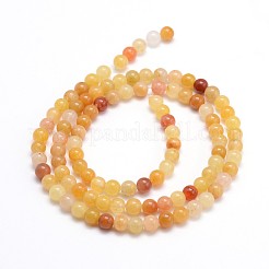 Natural Topaz Jade Round Bead Strands&nbsp;G-J303-02-8mm
