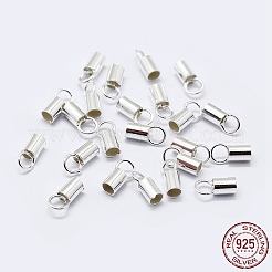 925 Sterling Silver Cord Ends&nbsp;STER-F036-21S-1mm