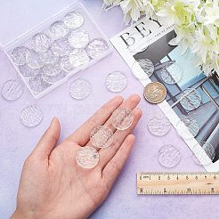 30Pcs Transparent Glass Mosaic Tiles&nbsp;DIY-OC0009-39A