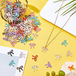 92Pcs 2 Colors Alloy Enamel Pendants&nbsp;ENAM-WR0001-17