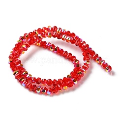 Transparent Electroplate Glass Beads Strands&nbsp;GLAA-Q099-H01-M02
