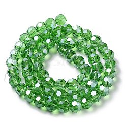 Electroplate Glass Bead Strands&nbsp;X-EGLA-R015-8mm-14