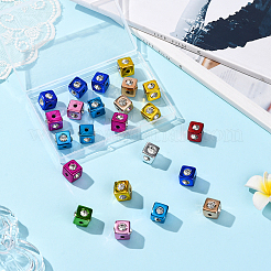 30Pcs UV Plating Acrylic Beads&nbsp;OACR-SC0002-45