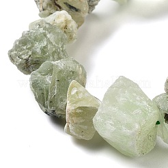 Raw Rough Natural Prehnite Beads Strands&nbsp;G-P528-A05-01