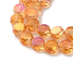Electroplate Glass Beads Strands&nbsp;EGLA-C010-01A-HR01