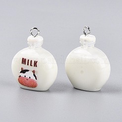 Printed Opaque Resin Pendants&nbsp;RESI-N051-14B