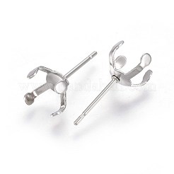 Tarnish Resistant 304 Stainless Steel Stud Earring Findings&nbsp;STAS-L219-03D-P