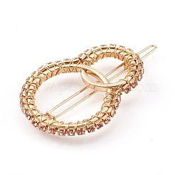 Alloy Hollow Geometric Seed Beads Hair Barrettes&nbsp;PHAR-JH00075