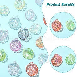 Autumn Theme Transparent Acrylic Pendants&nbsp;TACR-YW0003-50