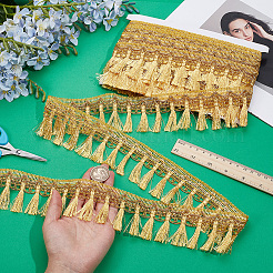 Polyester Tassel Lace Trim Ribbons&nbsp;OCOR-WH20018-67A