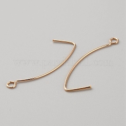 Brass Earring Hooks&nbsp;KK-WH0044-141D-G