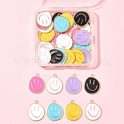 7 Colors Alloy Enamel Pendants&nbsp;ENAM-FS0002-05