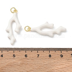 Brass Enamel Pendants&nbsp;KK-CBAD360-14G-04