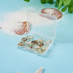12Pcs 6 Styles Natural Shell Pendant Sets&nbsp;SHEL-CD0001-03