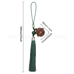 Wood Bell Pendants Decorations&nbsp;HJEW-WH0039-31