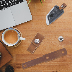3 Bags Imitation Leather Car Keychain Straps&nbsp;FIND-CL0001-80B