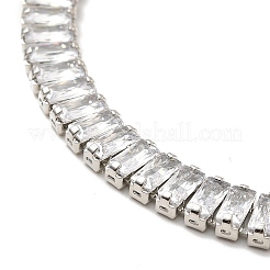Cubic Zirconia Classic Tennis Necklace for Girl Women Gift&nbsp;NJEW-A005-01P