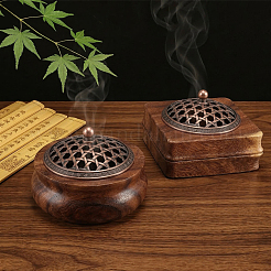 2 Bags 2 Styles Wood Incense Burners&nbsp;AJEW-PH0010-17