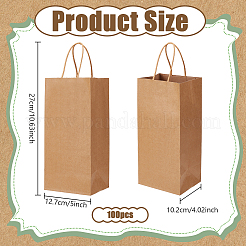 Paper Rectangle Gift Packing Tote Bags&nbsp;CARB-WH0085-009