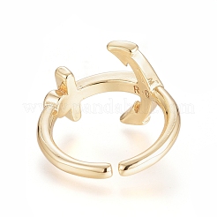Adjustable Brass Cuff Rings&nbsp;RJEW-G104-12
