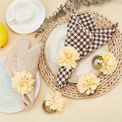 12Pcs Jute Braided Napkin Rings&nbsp;DJEW-CP0001-43
