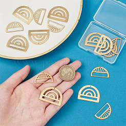 16Pcs 2 Style Brass Pendants&nbsp;KK-BC0011-68
