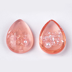 Translucent Resin Cabochons&nbsp;CRES-T014-18B