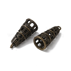 Rack Plating Cone Brass Pendants&nbsp;KK-F873-16AB