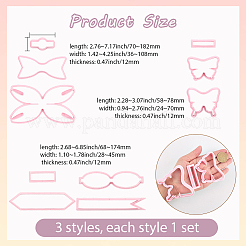 3 Sets 3 Styles PP Plastic Cookie Baking Molds&nbsp;DIY-SC0031-04A