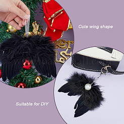 15Pcs 5 Style Feather Wings Pendant Decorations&nbsp;FIND-GA0003-03A