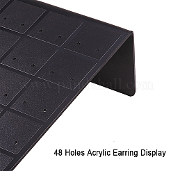 48 Holes Acrylic Earring Display&nbsp;LS-EDIS-WH0003-01