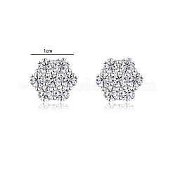 925 Sterling Silver Pave Moissanite Stud Earrings for Women&nbsp;SX7074-2